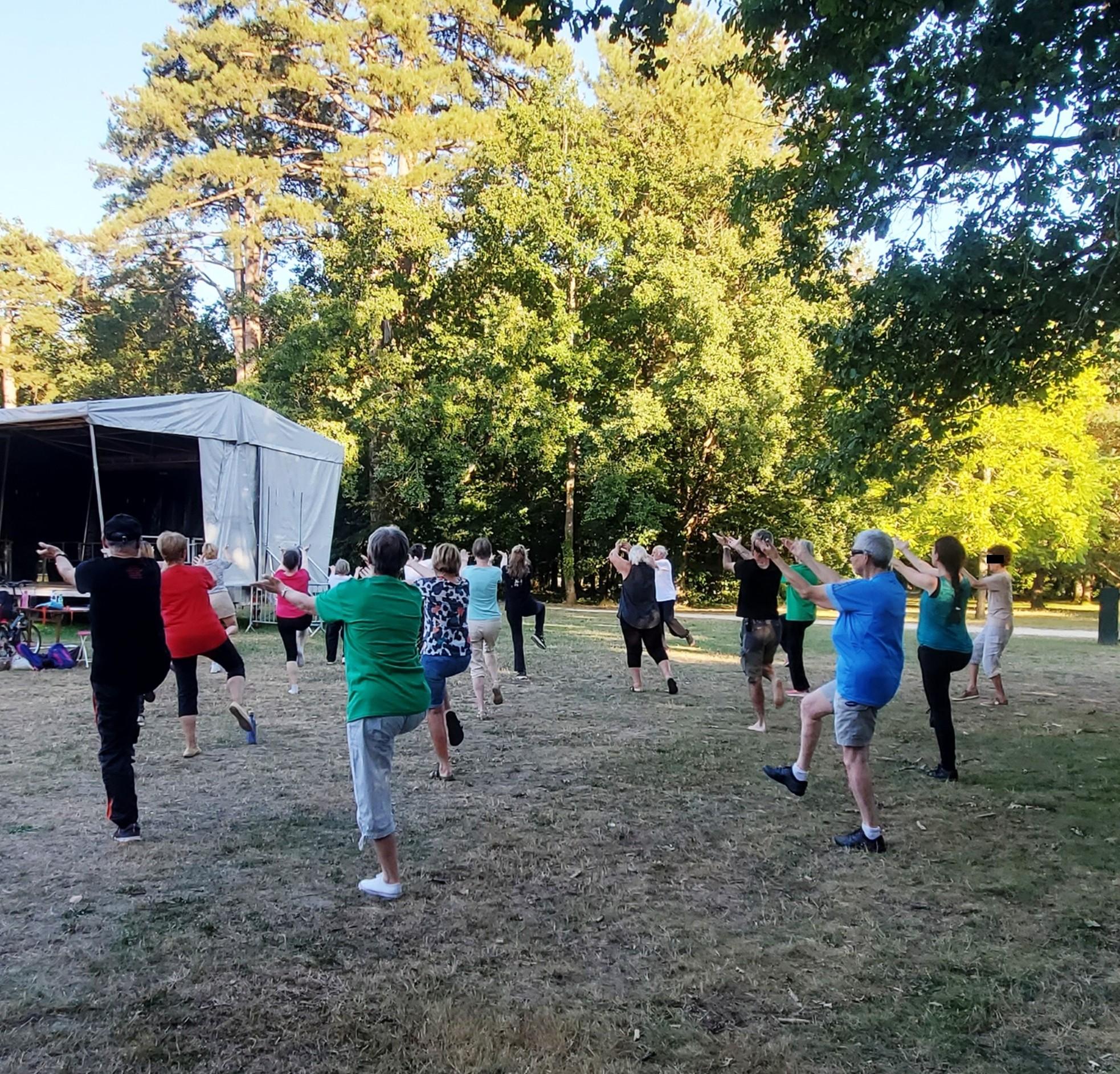 Qi Gong au Parc en Août
